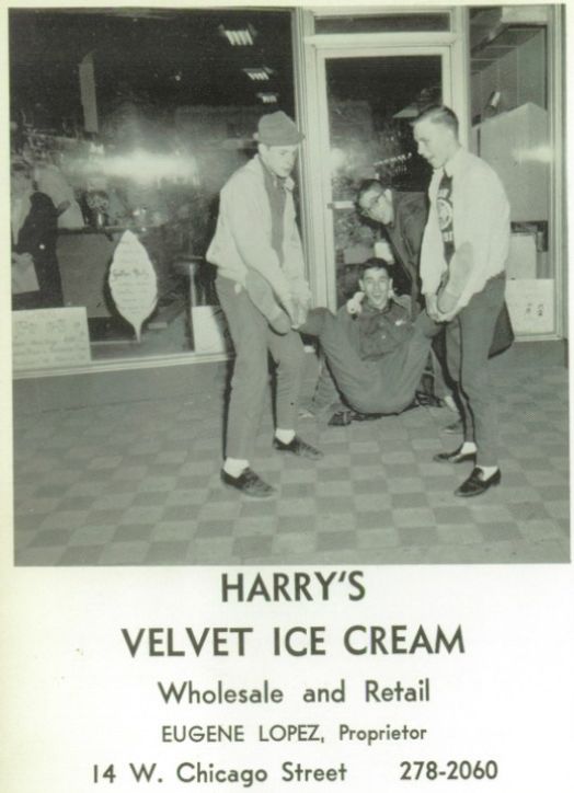 Jeannies Diner (Harrys Ice Cream) - Coldwater High School Class Of 1960S Yearbook Ad (newer photo)
